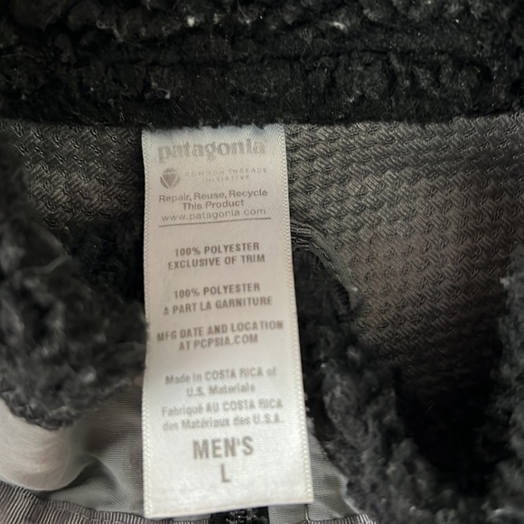 Patagonia Retro Pile Fleece Vest Black Grey - Picture 3 of 3